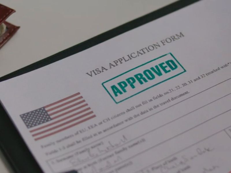 Prikaz vize i papirologije za ameriku