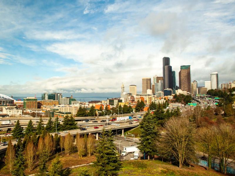Prikaz američkog grada Seattle u Vašingtonu